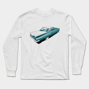 1959 Chevrolet Impala in turquoise and white Long Sleeve T-Shirt